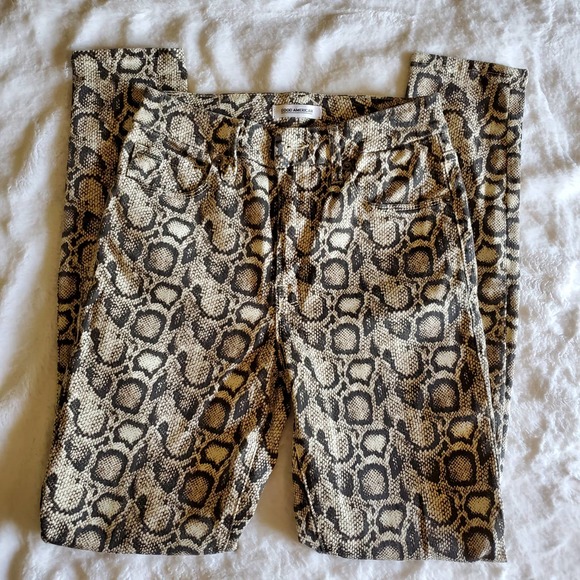 Good American Hight Waist Snake Print Jeans - Picture 2 of 9